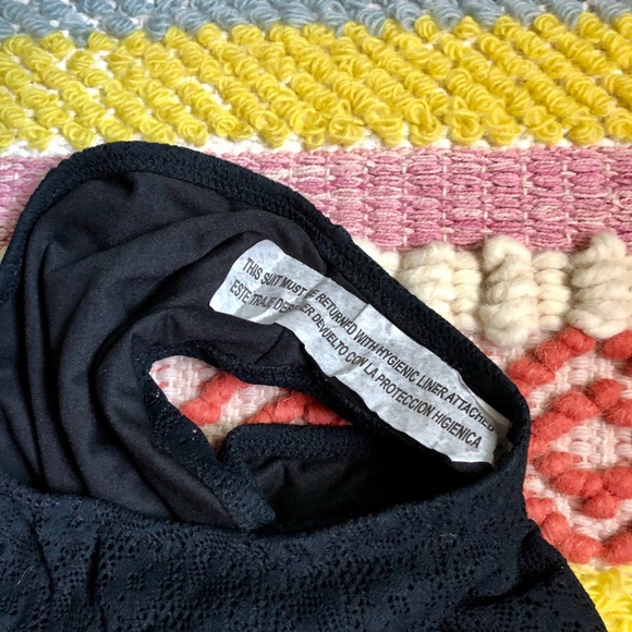 Crochet Halter One Piece Swimsuit - Picture 4 of 4